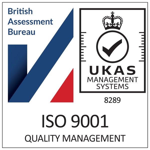 UKAS ISO 9001 Certified — Quality Management